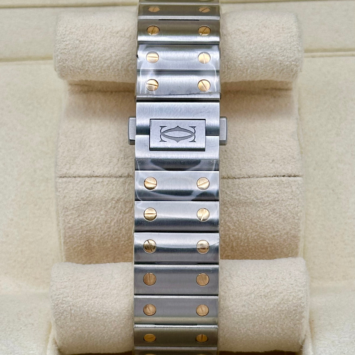 Santos Medium White Romans 18K Yellow Gold Ref WSSA0016 2026