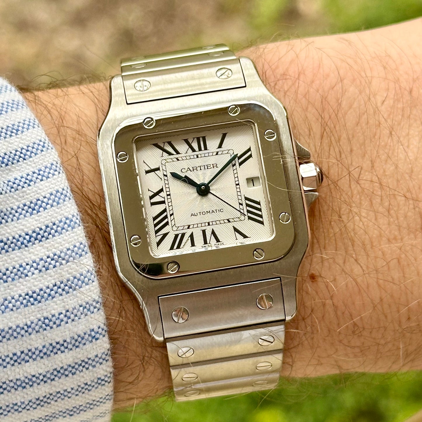 Santos Galbee Guilloché Automatic Ref 2319