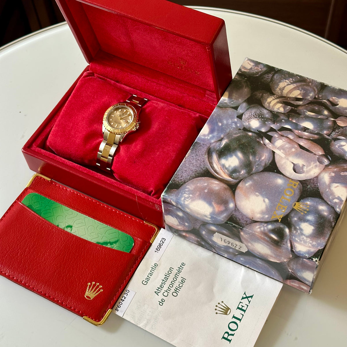 Lady Yacht-Master 29 Champagne 18K Yellow Gold Ref 169623 2006