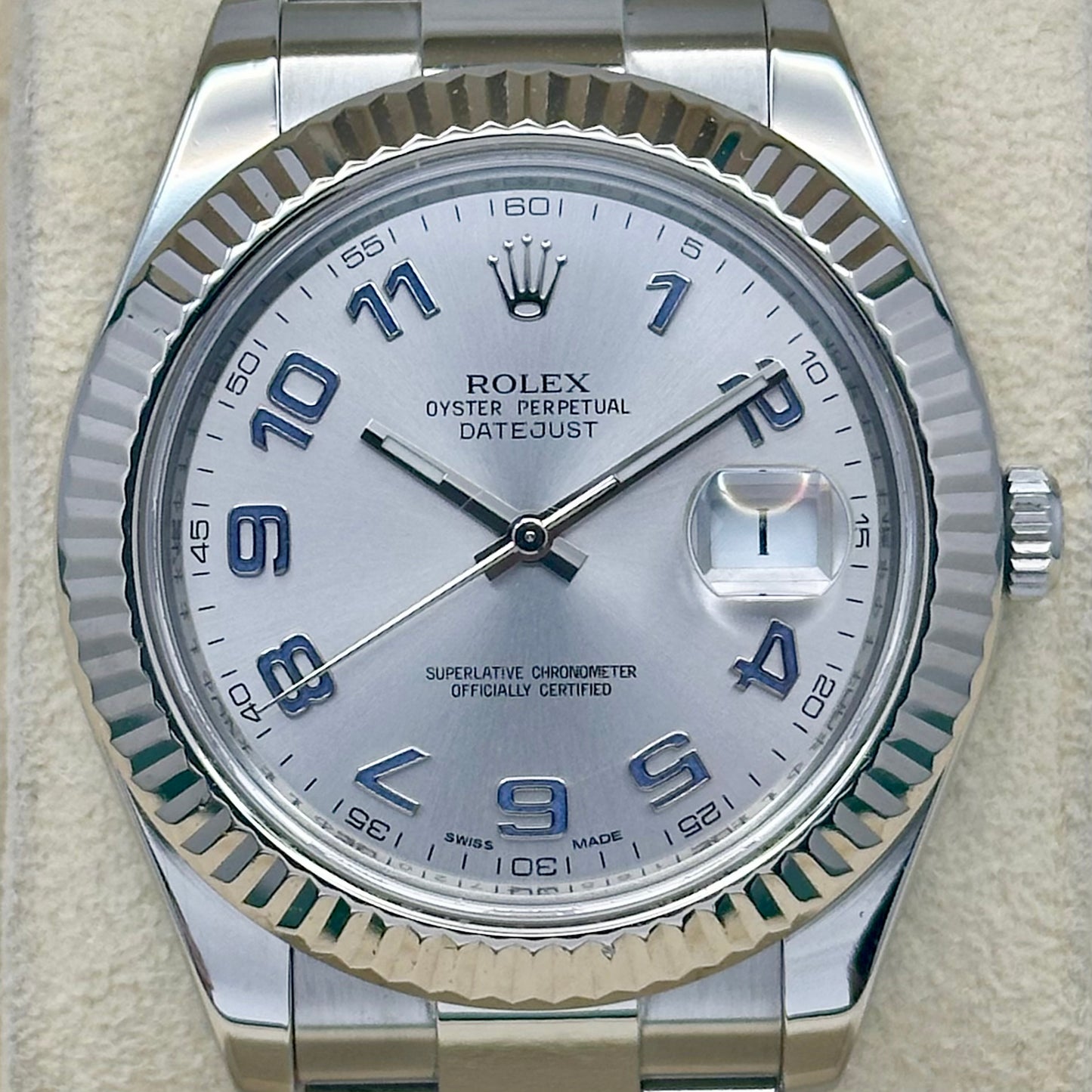 Datejust 41 II Rhodium Arabic Dial Ref 116334 2014