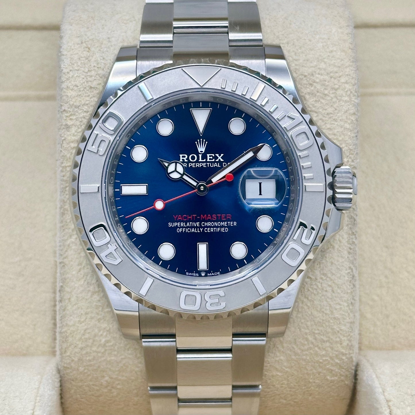 Yacht-Master 40 Platinum Blue Ref 126622 2025