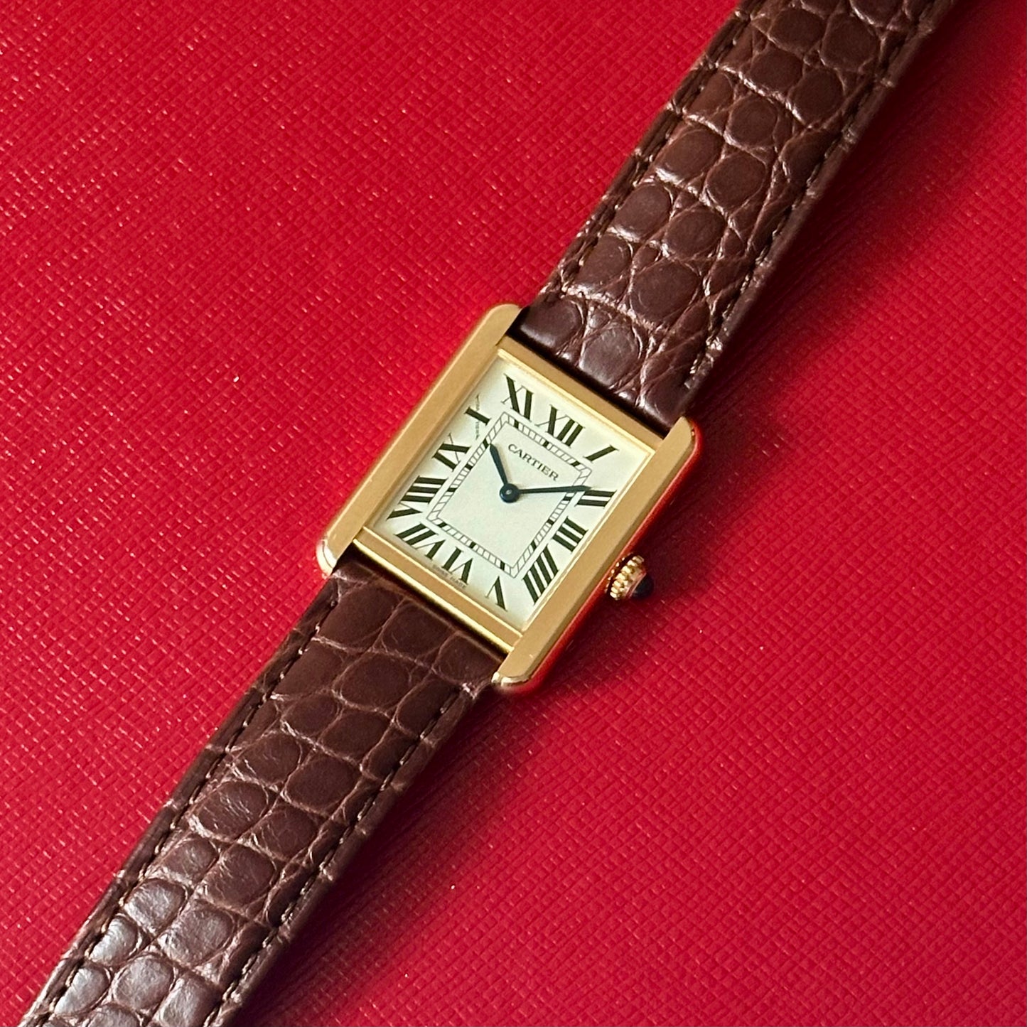 Tank Solo White Romans 18K Rose Gold Ref W5200024 2021