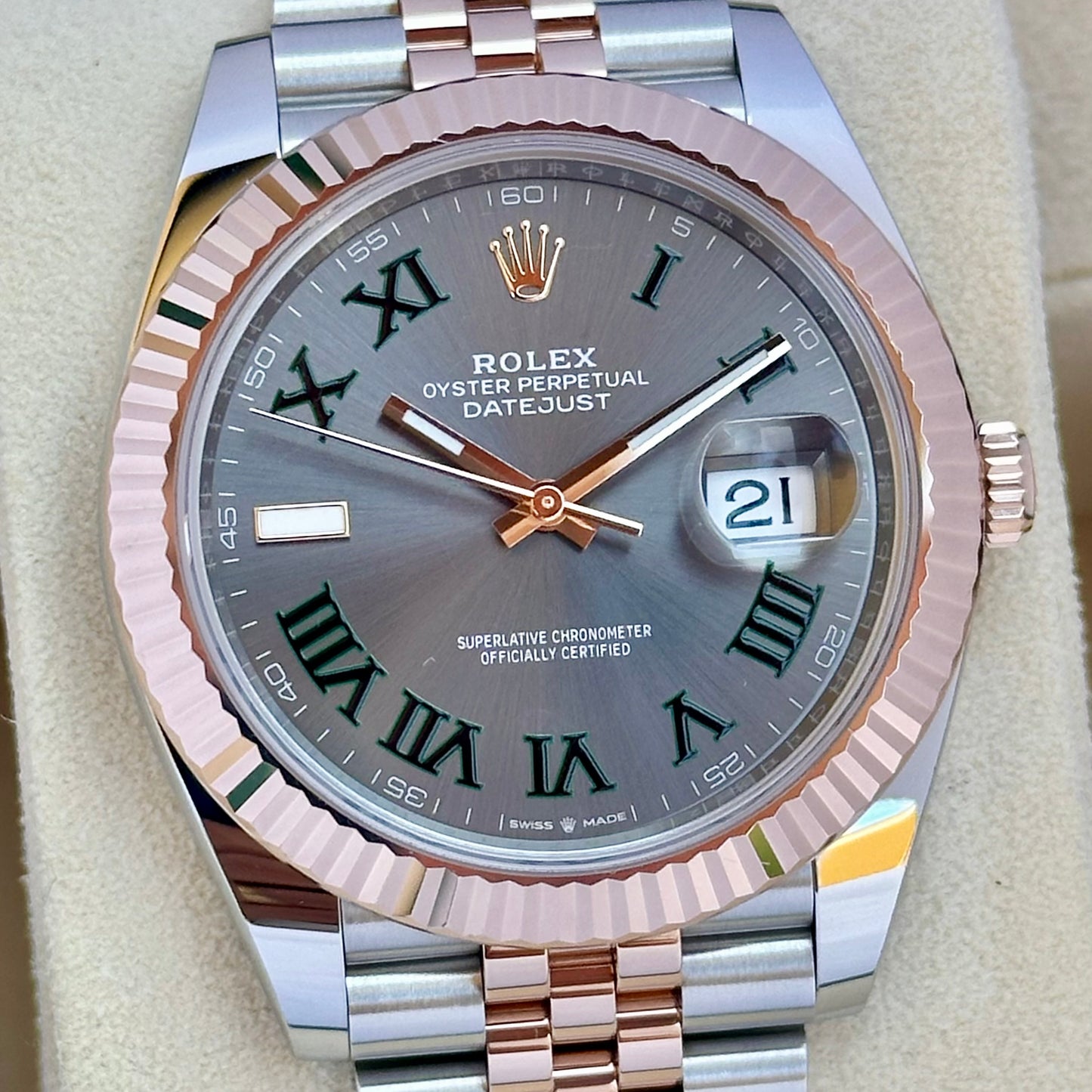 Datejust 41 Wimbledon Ref 126331 18K Rose Gold 2023