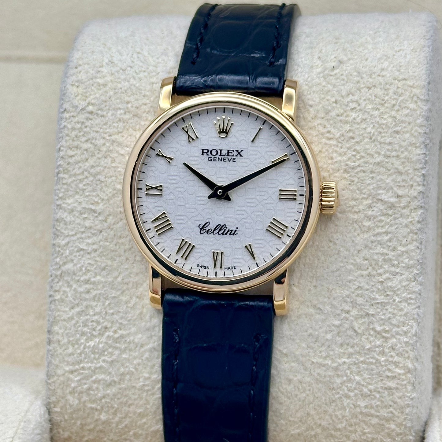 Cellini 18K Yellow Gold White Romans Ref 6110/8 2013