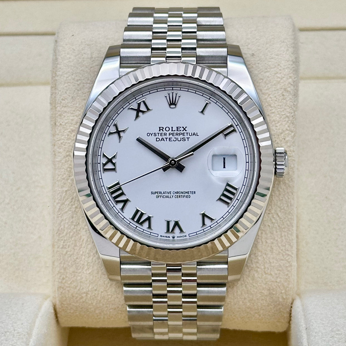 Datejust 41 White Romans 18K White Gold Ref 126334 2021