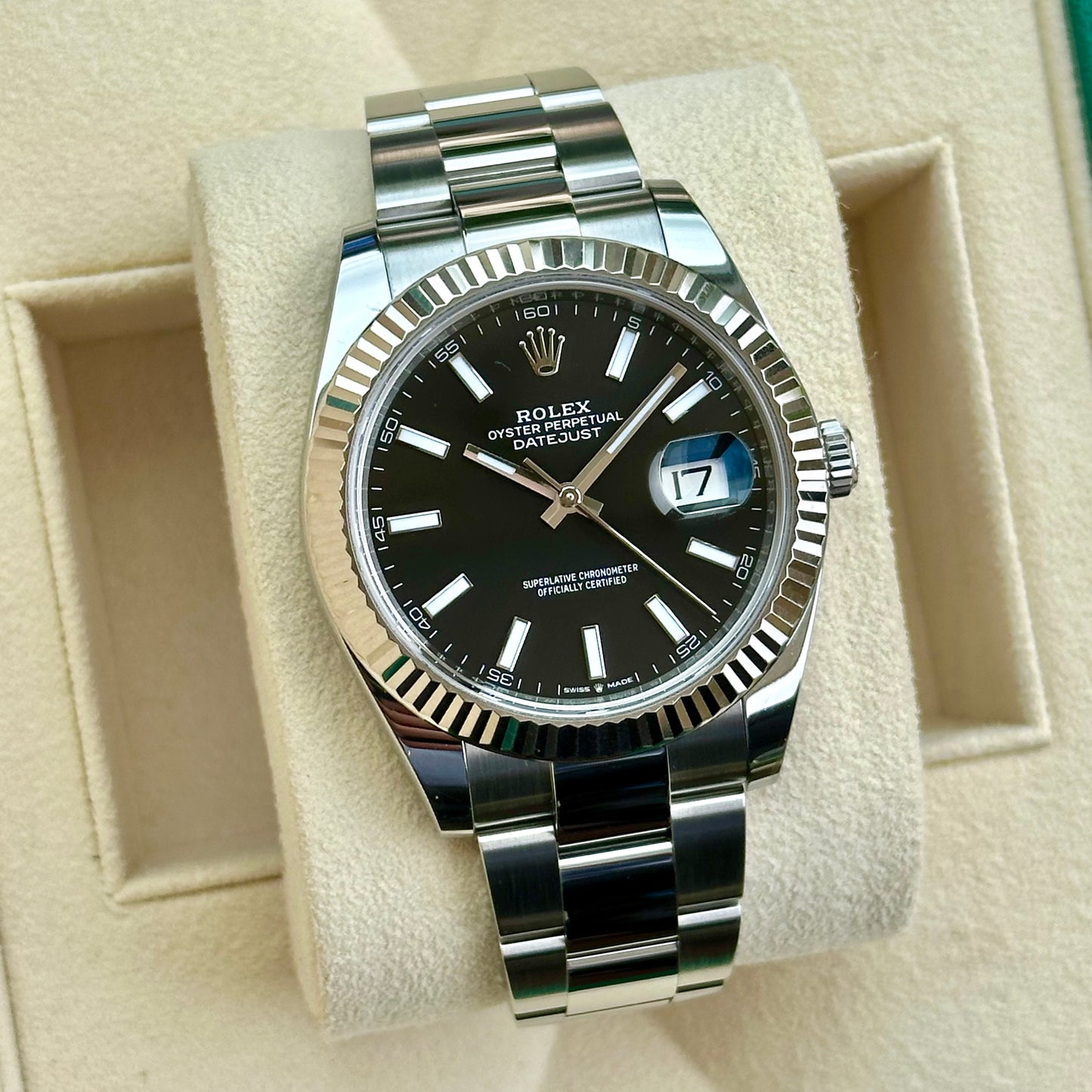 Datejust 41 Black Dial Ref 126334 2021