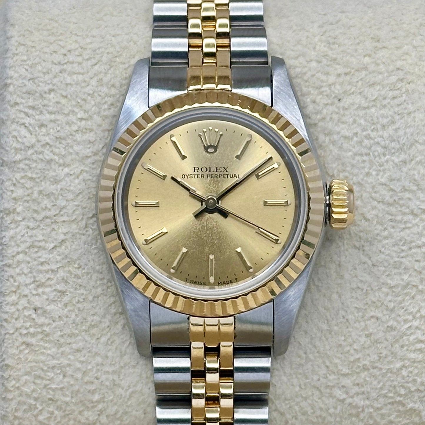 Oyster Perpetual 26 Champagne Dial Ref 67193 1988