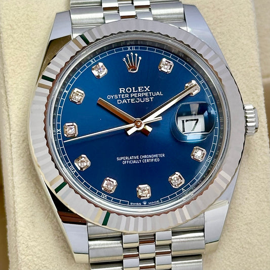 Datejust 41 Blue Diamond Ref 126334 2024