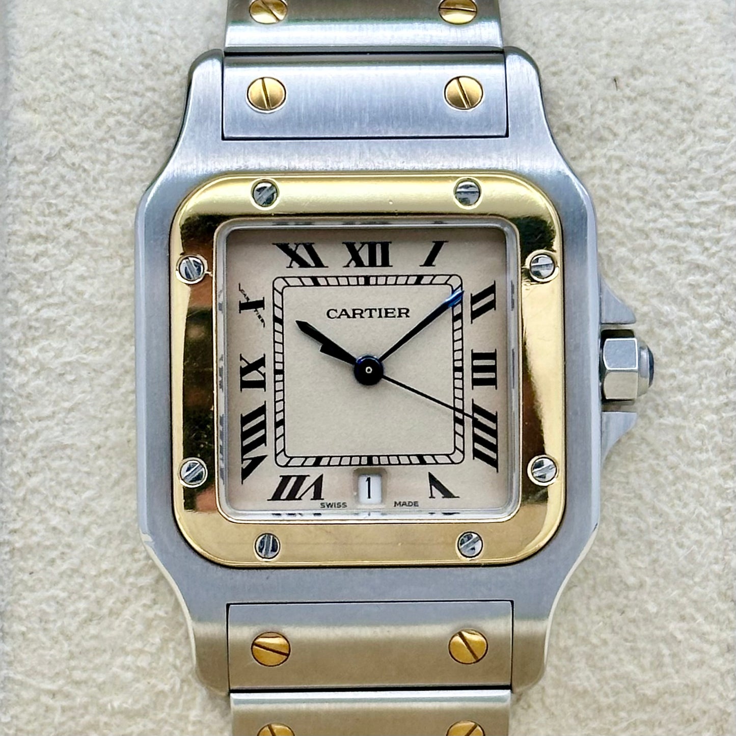 Santos Galbee Large 18K Yellow Gold Two Tone Ref W20011C4 1991