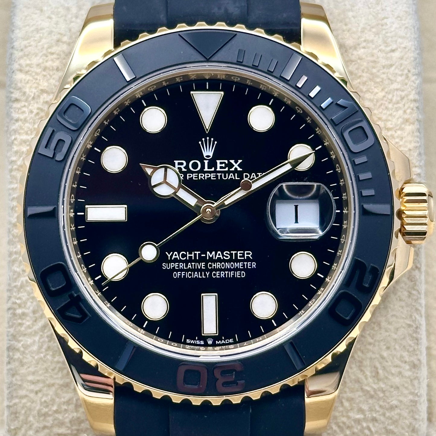 Yacht-Master 42 18K Yellow Gold Oysterflex Ref 226658 2023