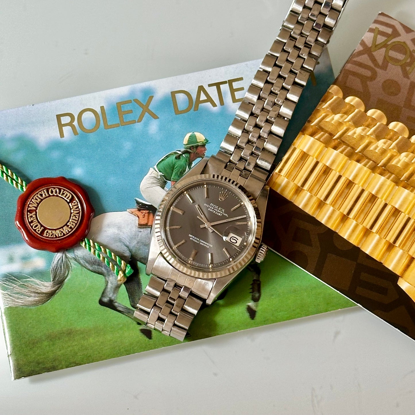 Datejust 36 Ghost Grey Sigma 18K White Gold Ref 1601 1974