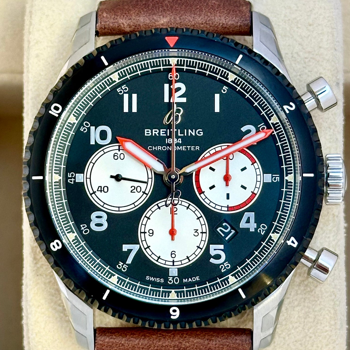 Aviator 8 B01 Chronograph 43 Mosquito Ref AB01194A1B1X2 2019