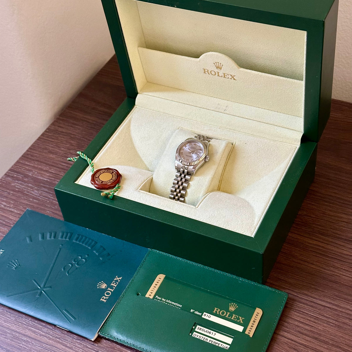 Lady-Datejust 26 Silver Romans Dial Ref 179174 2012