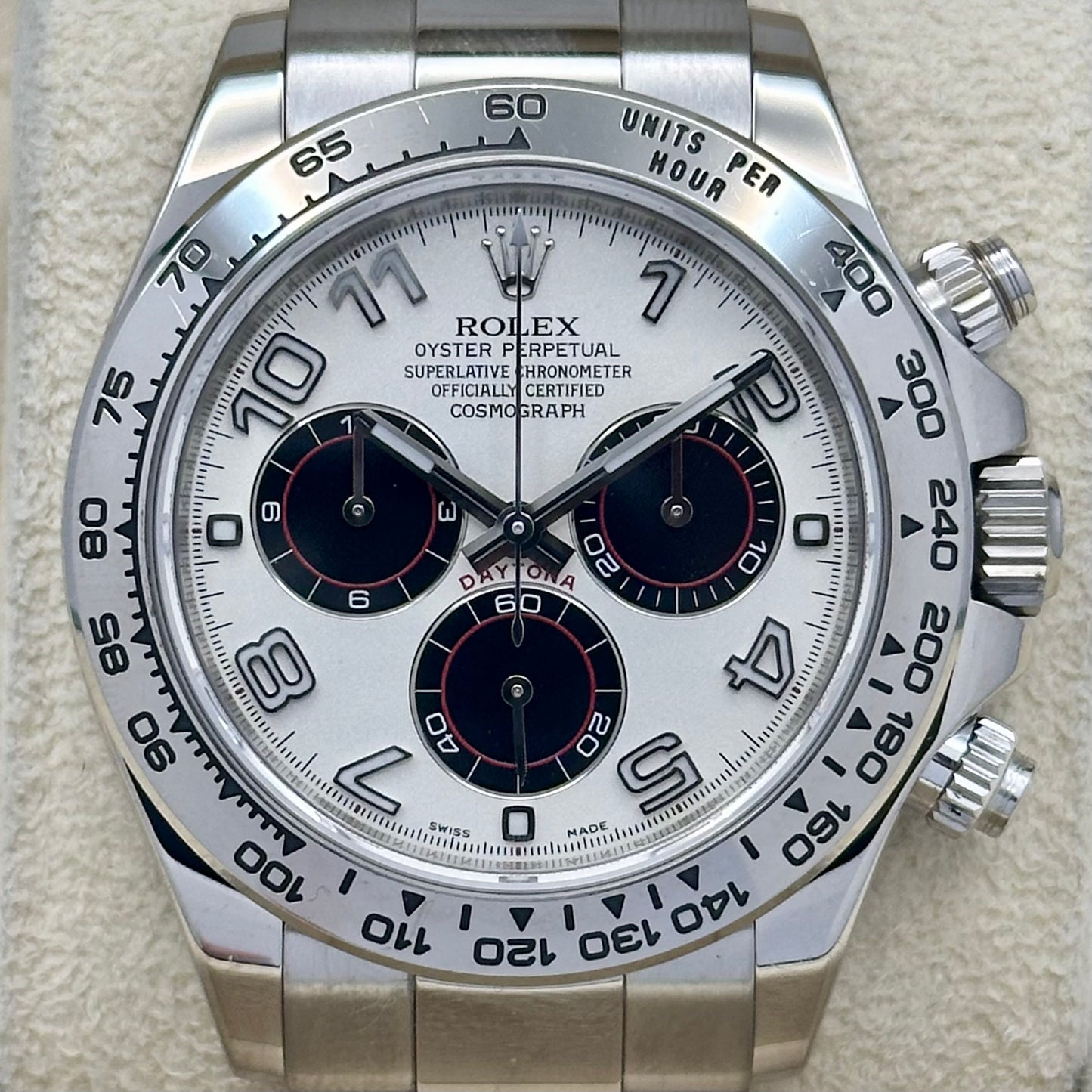 Cosmograph Daytona Panda Racing Dial Ref 18K White Gold 116509