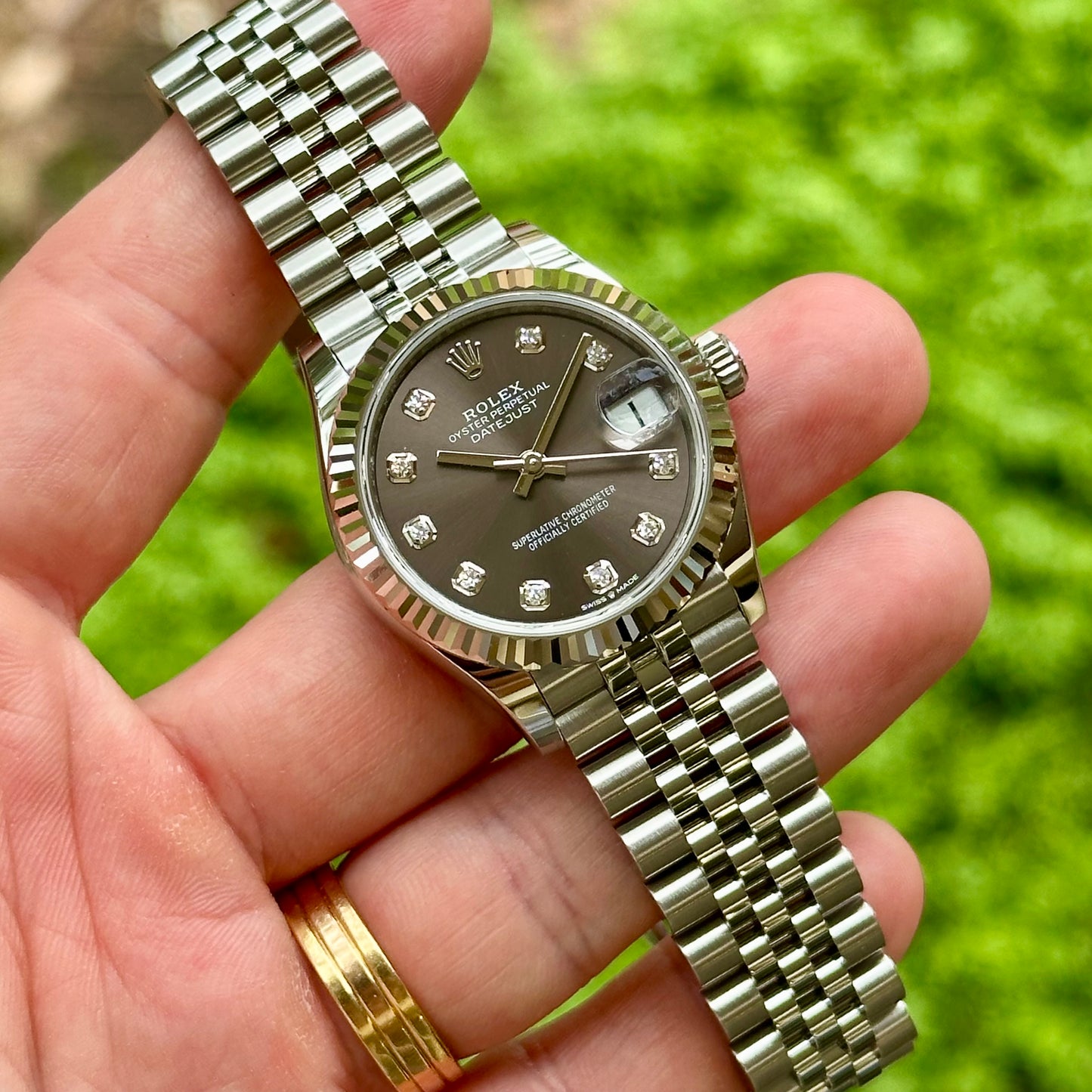 Datejust 31 Grey Diamond 18K White Gold Ref 278274 2026