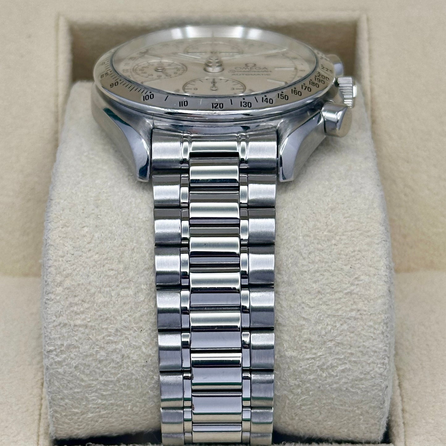 Speedmaster Day Date White Dial Ref 3521.30 1990