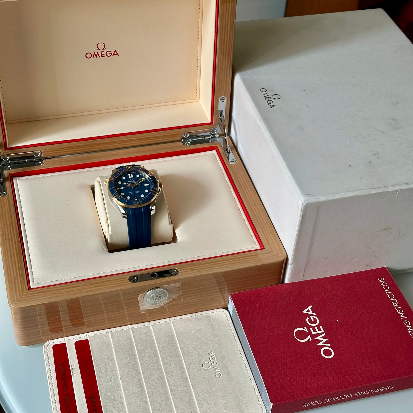 Seamaster 300 Blue 18K Yellow Gold Ref 210.22.42.20.03.001 2023