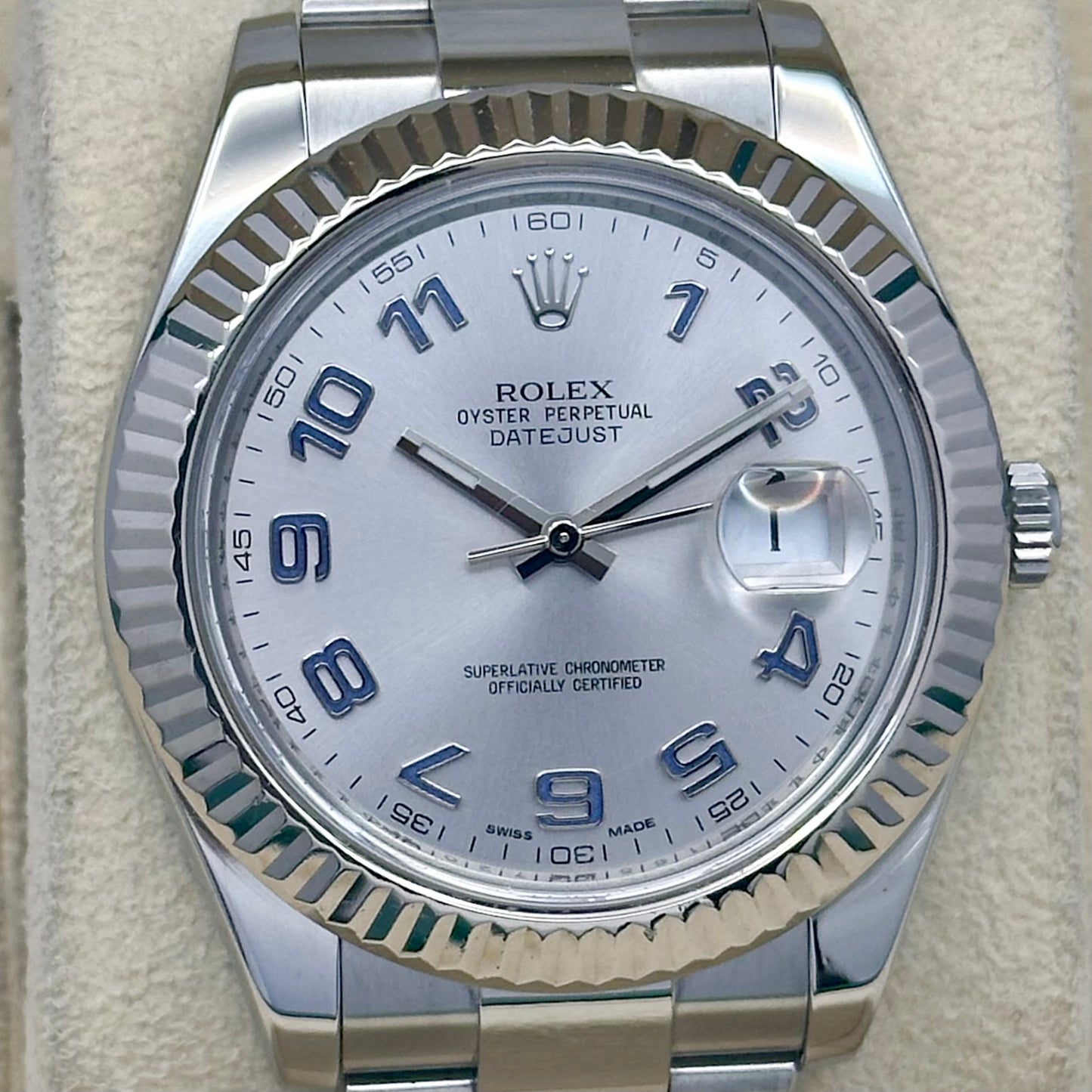 Datejust 41 II Rhodium Arabic Dial Ref 116334 2014