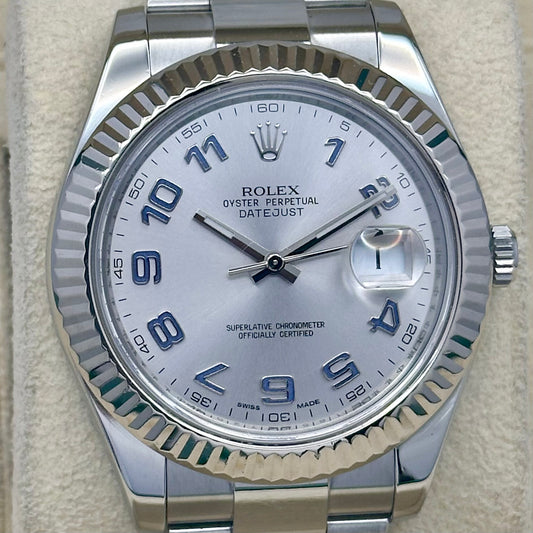 Datejust 41 II Rhodium Arabic Dial Ref 116334 2014