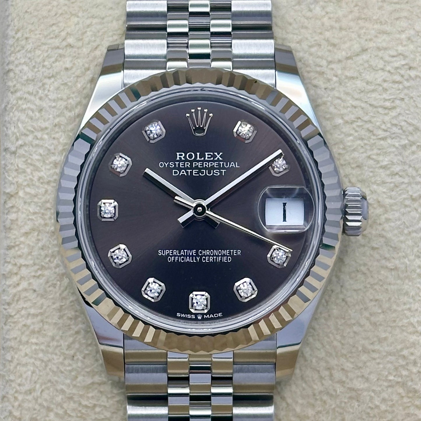 Datejust 31 Grey Diamond 18K White Gold Ref 278274 2026