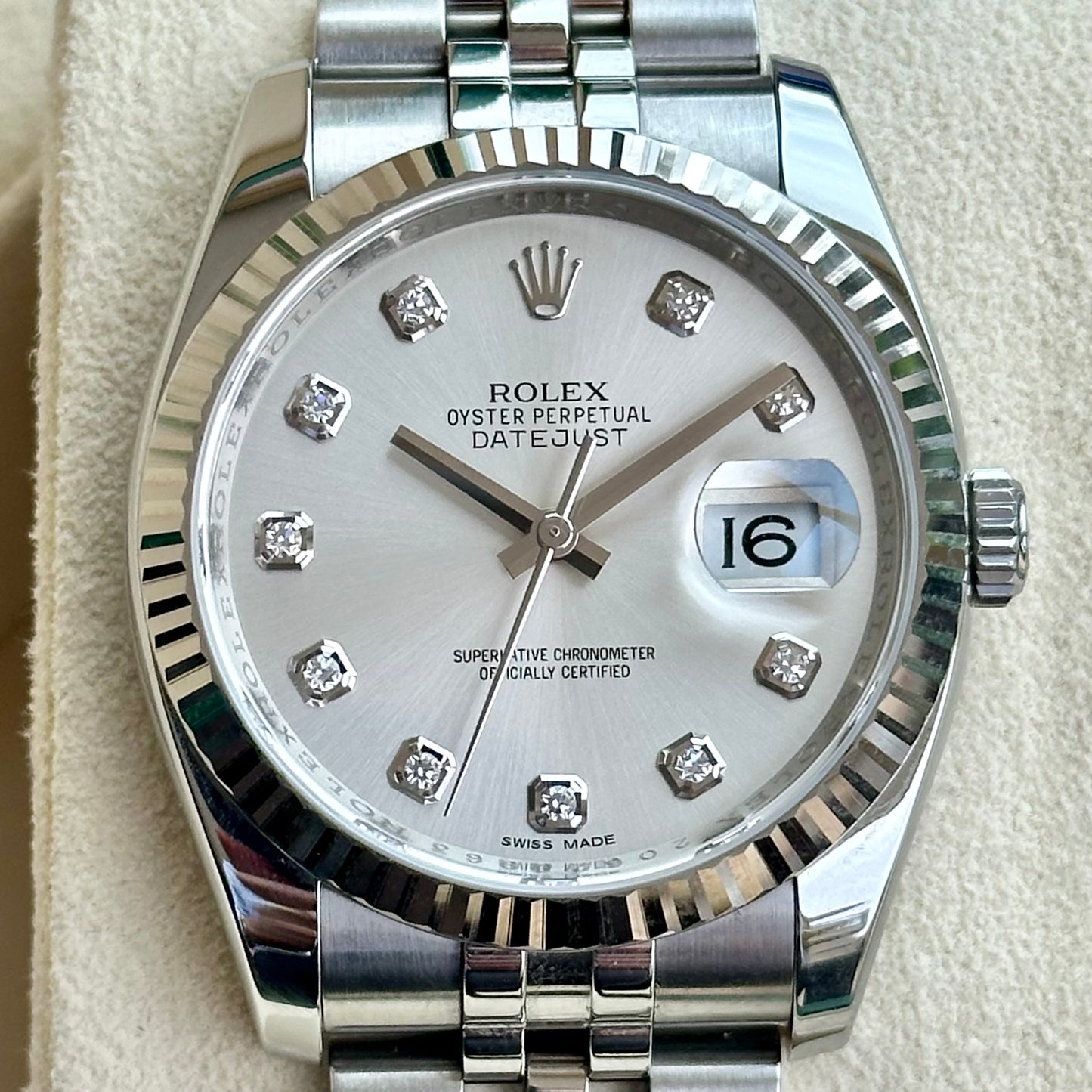 Datejust 36 Diamond Dial Ref 116234 2013