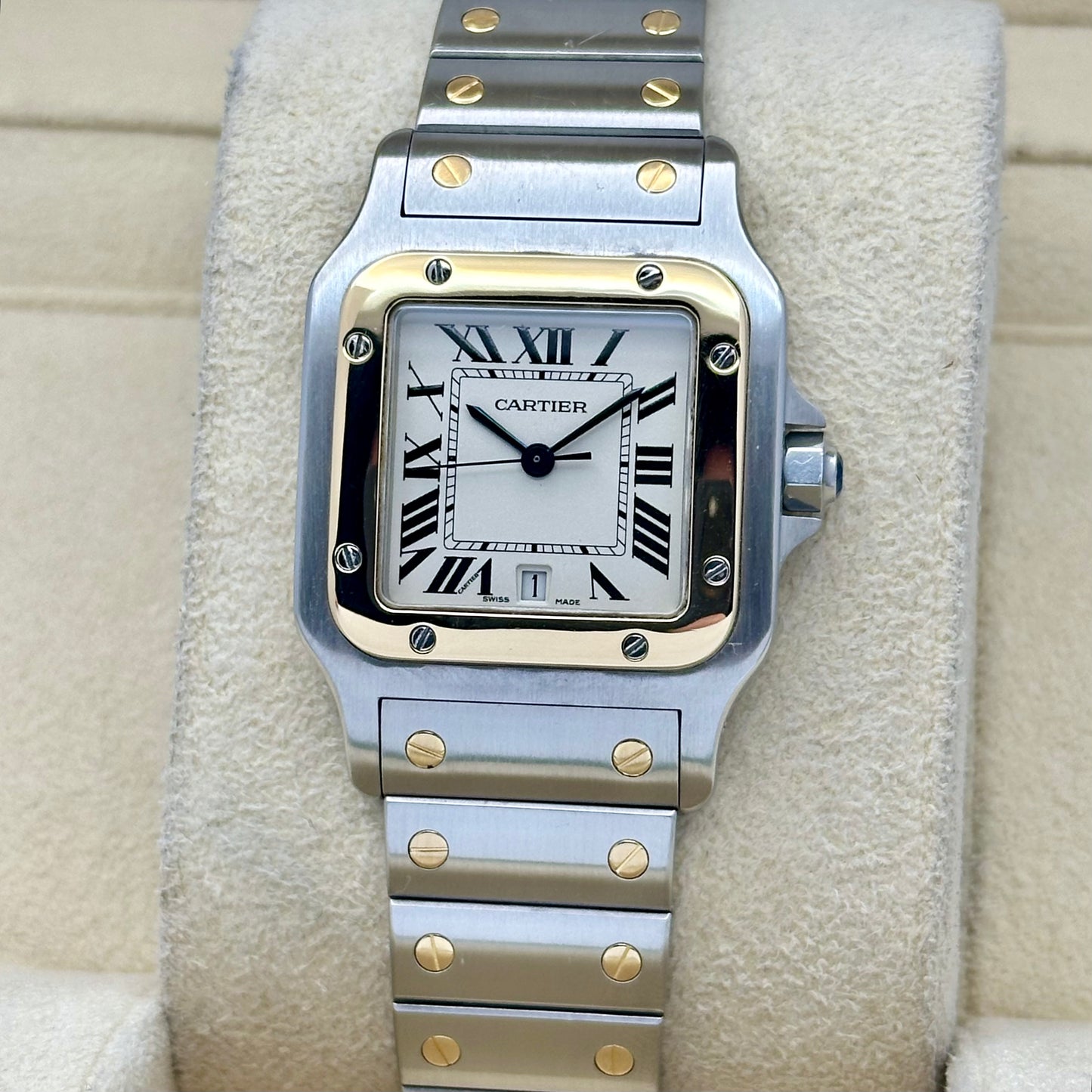 Santos Galbée Large 18K Yellow Gold Two Tone Ref 1566