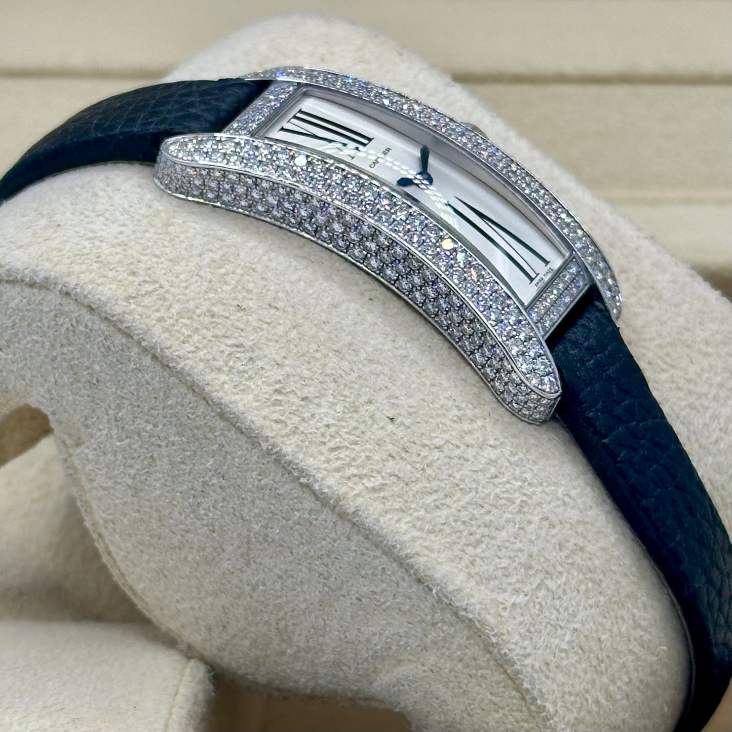 Tank S 18K White Gold Factory Diamond Set Ref 2625