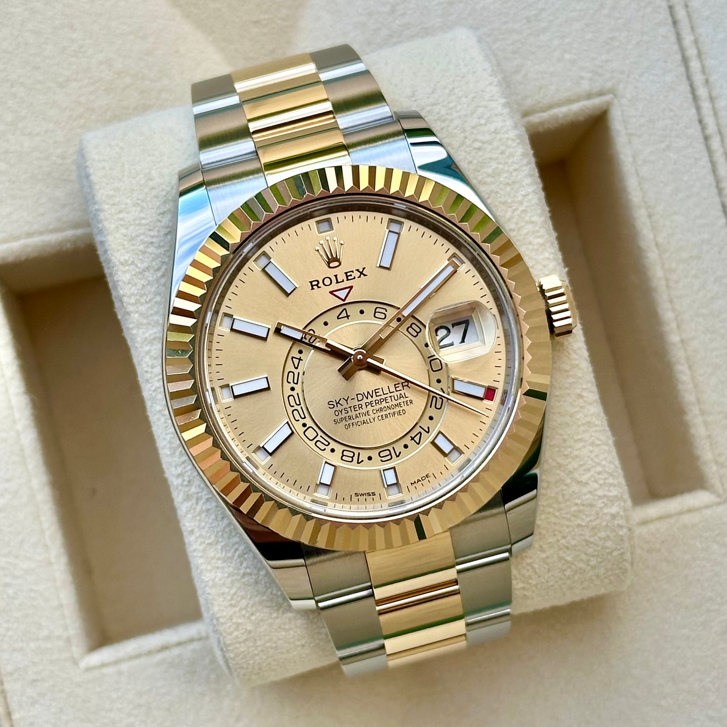 Sky-Dweller Champagne Two Tone Ref 326933 2022