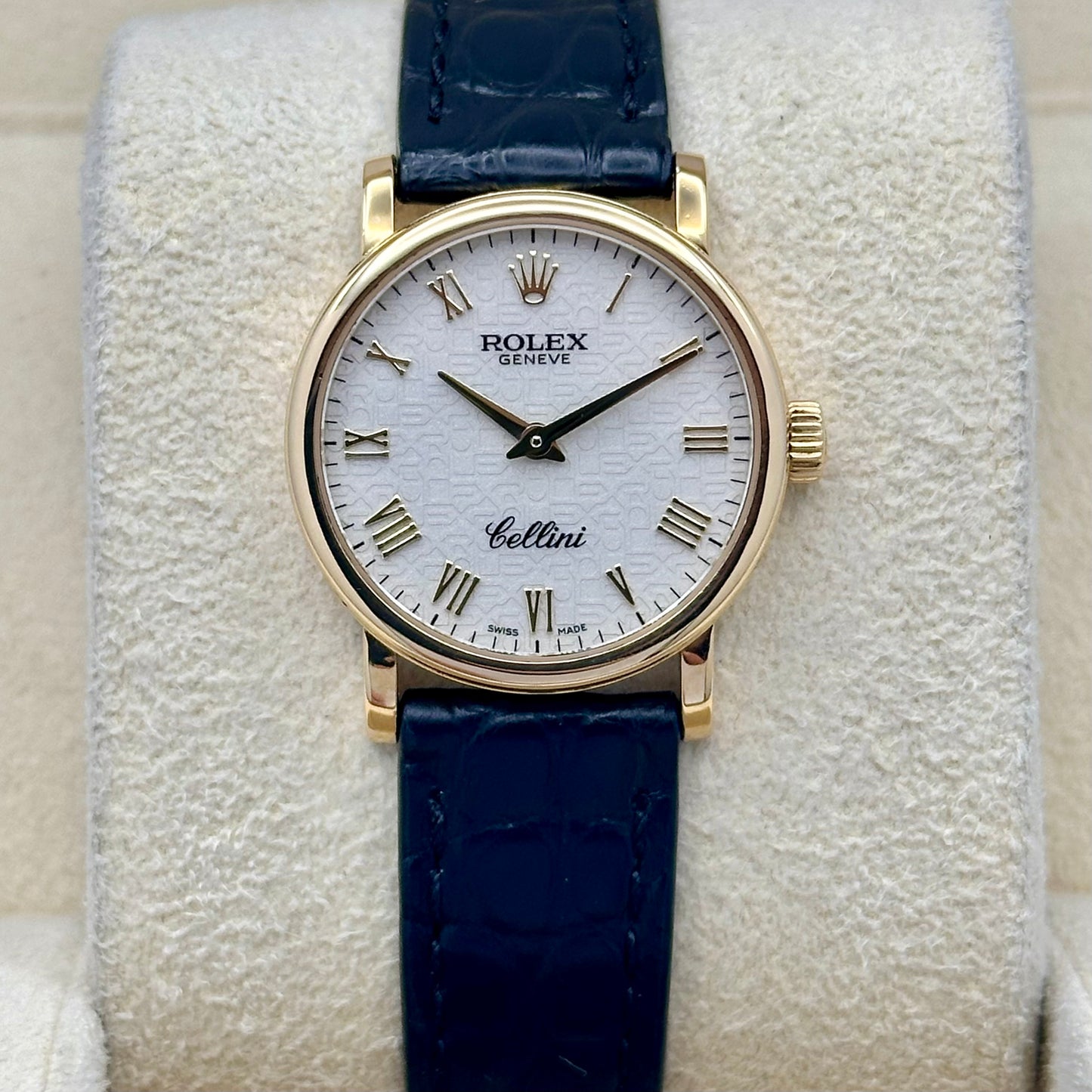 Cellini 18K Yellow Gold White Romans Ref 6110/8 2013