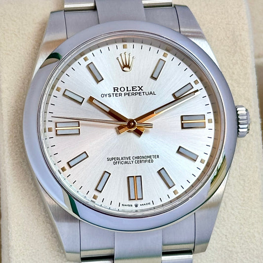 Oyster Perpetual 41 Silver Ref 124300 2020