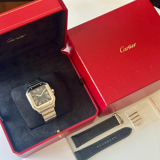 Santos Large Blue Dial Ref WSSA0071 2025