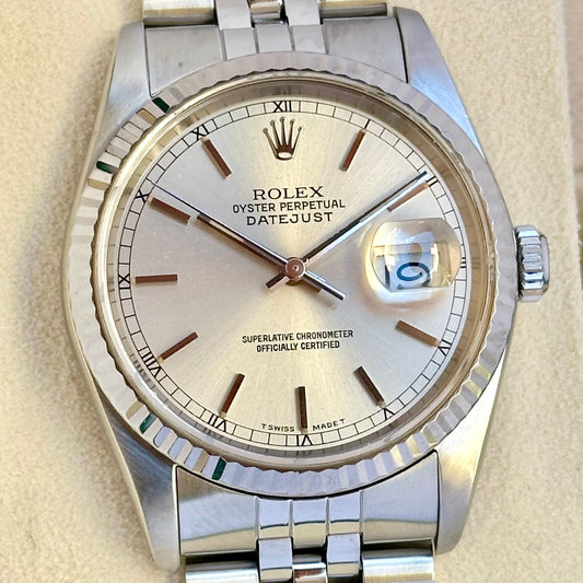 Datejust 36 Silver Ref 16234 1989