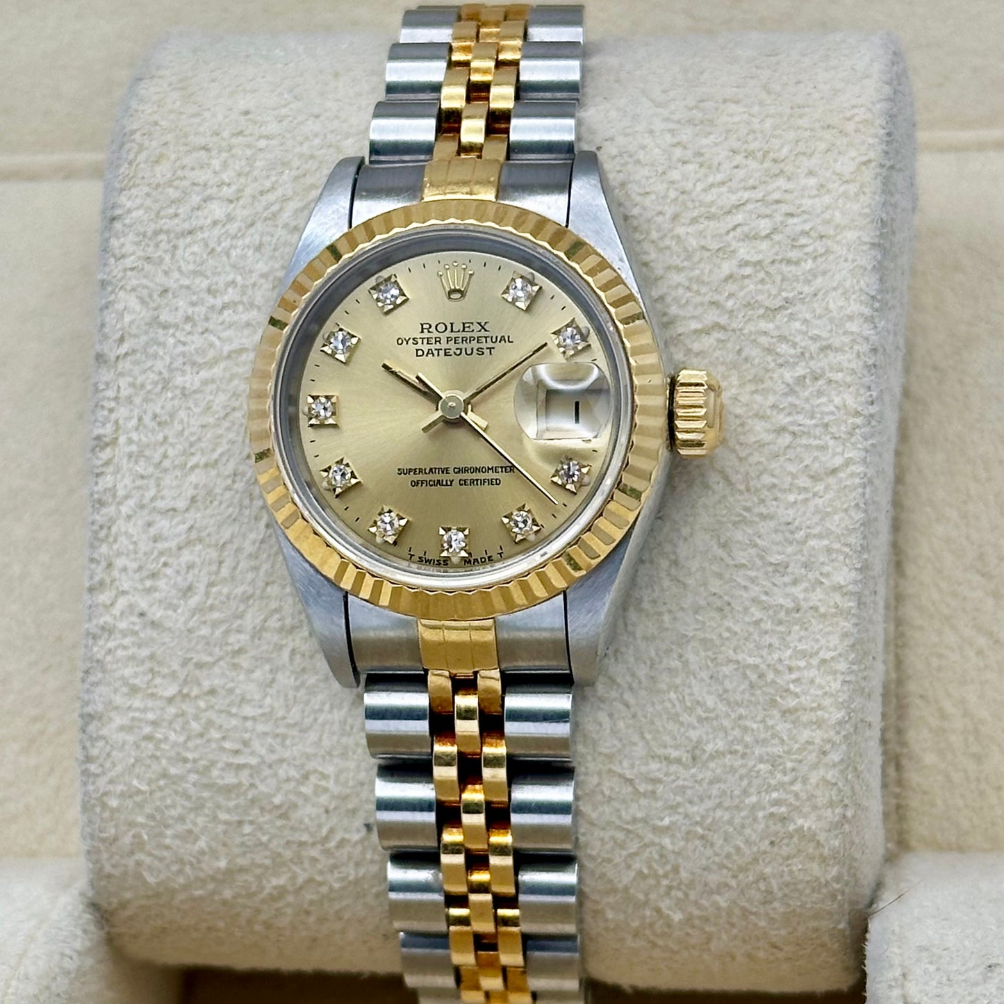 Lady-Datejust 26 Champagne Diamond Ref 69173G