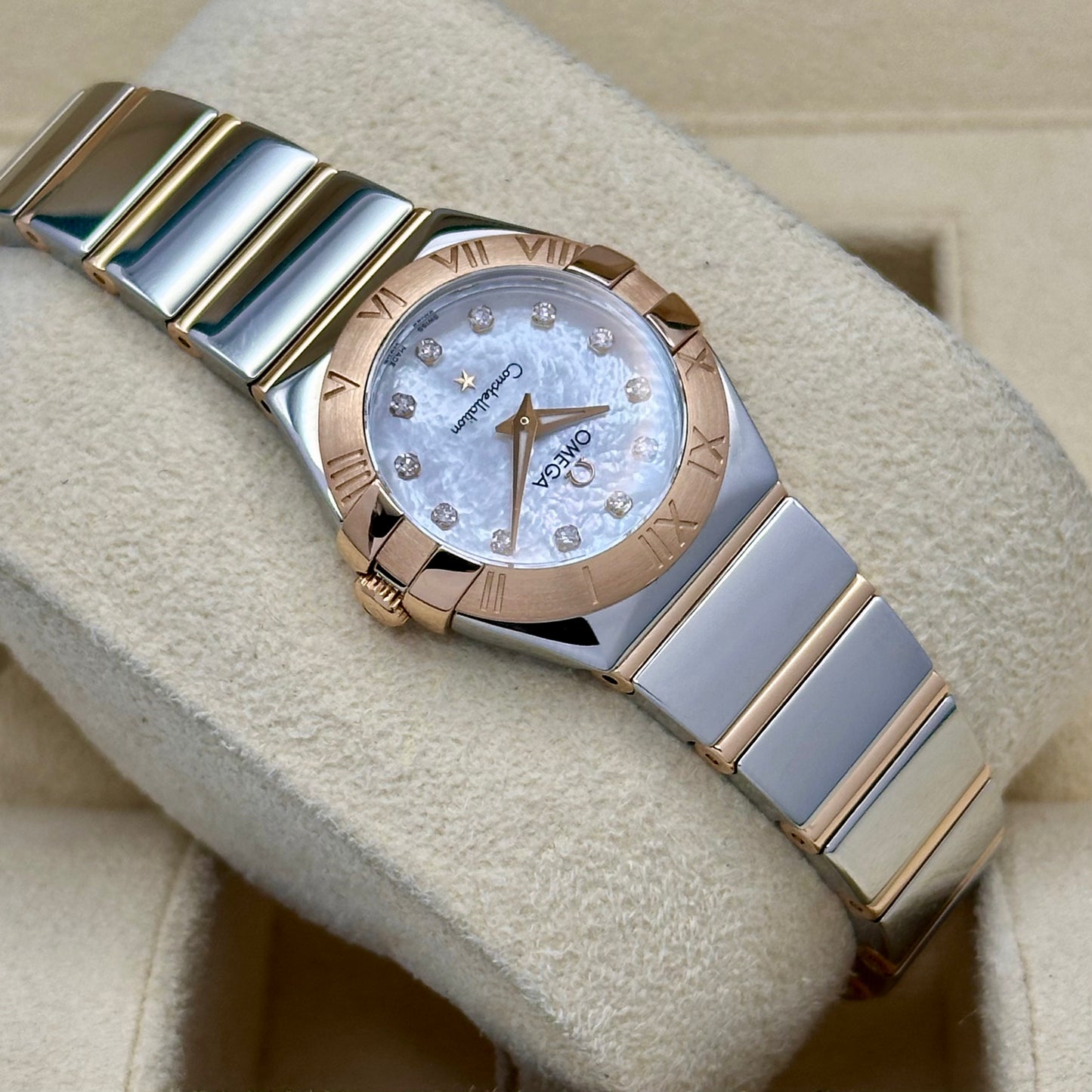 Constellation Ladies Mother Of Pearl Diamond Dial Ref 131.20.25.60.55.001