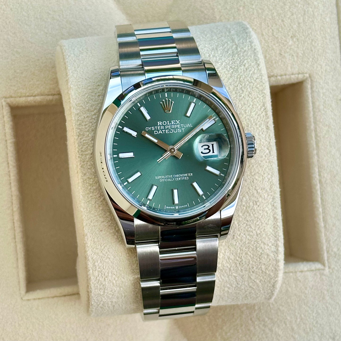 Datejust 36 Mint Green Ref 126200 2024