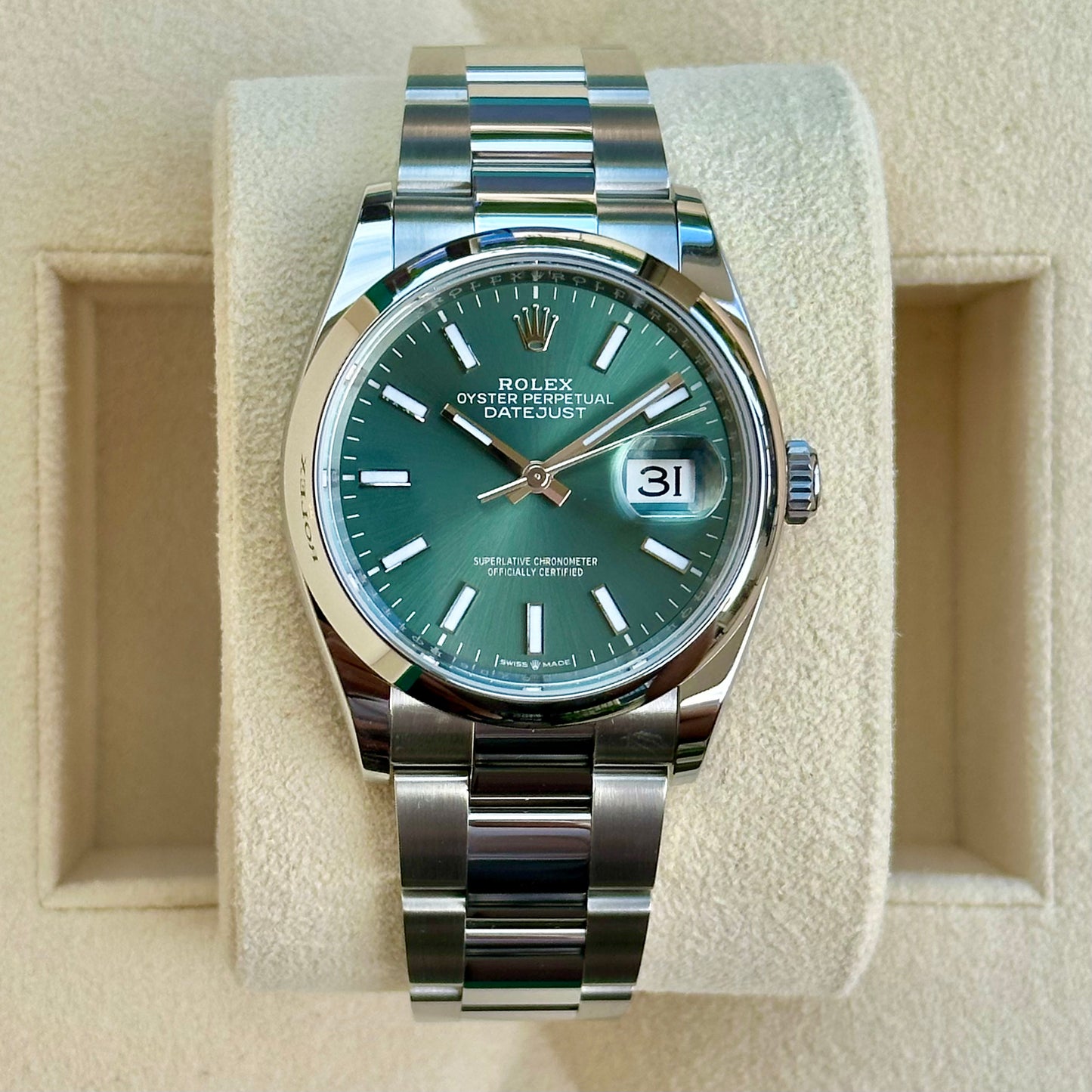 Datejust 36 Mint Green Ref 126200 2024