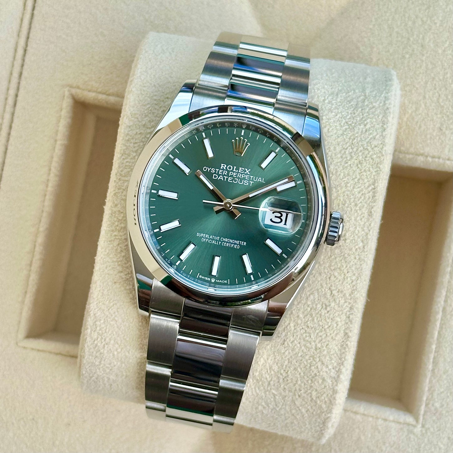 Datejust 36 Mint Green Ref 126200 2024