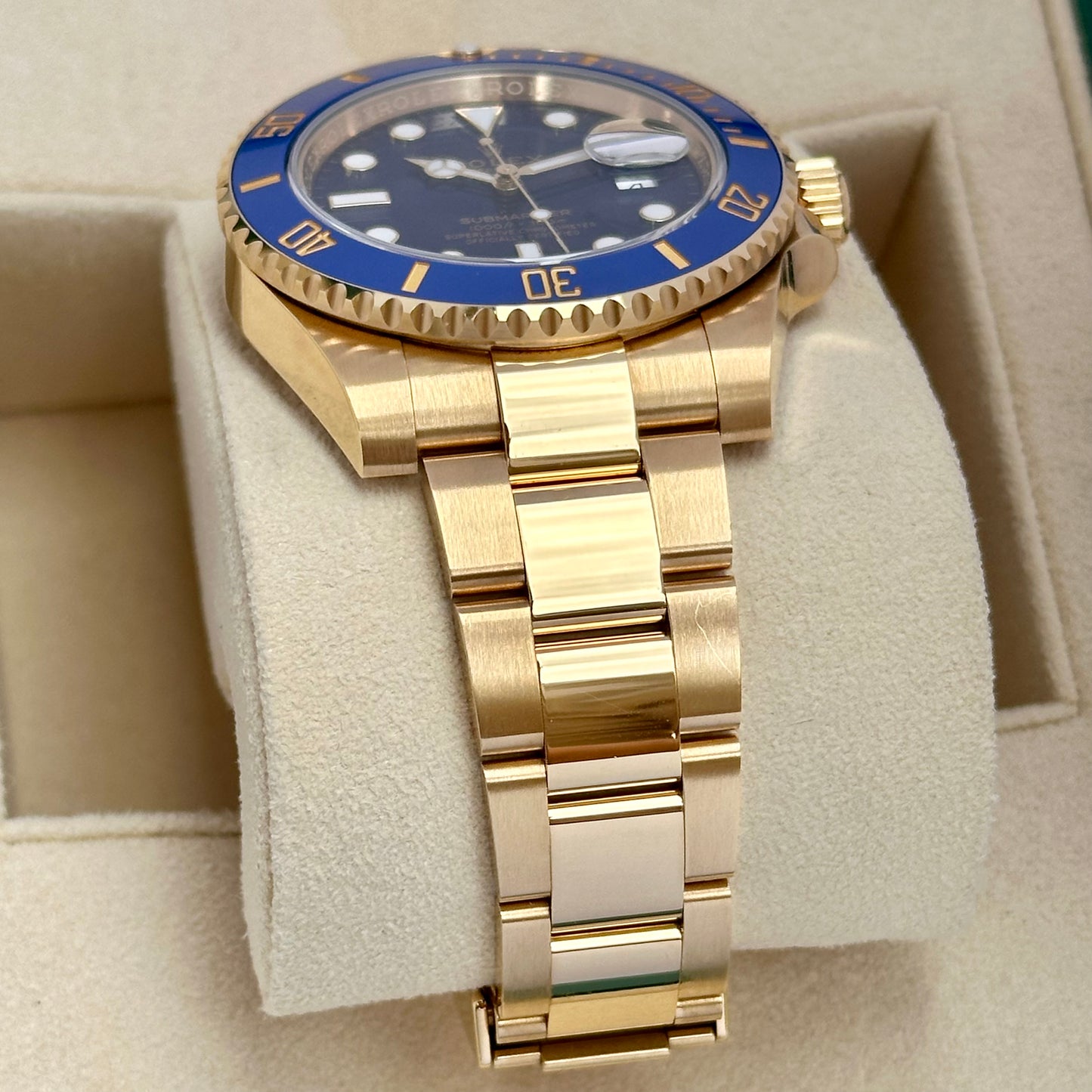 Submariner Bluesy 18K Yellow Gold Ref 116618LB 2019