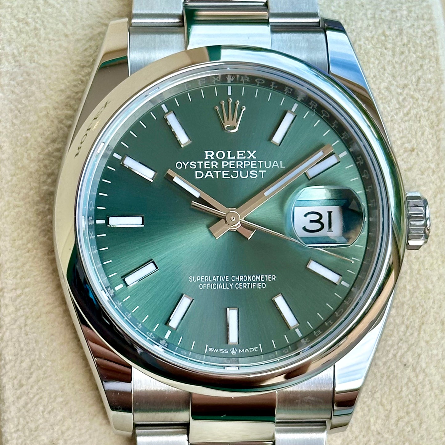 Datejust 36 Mint Green Ref 126200 2024