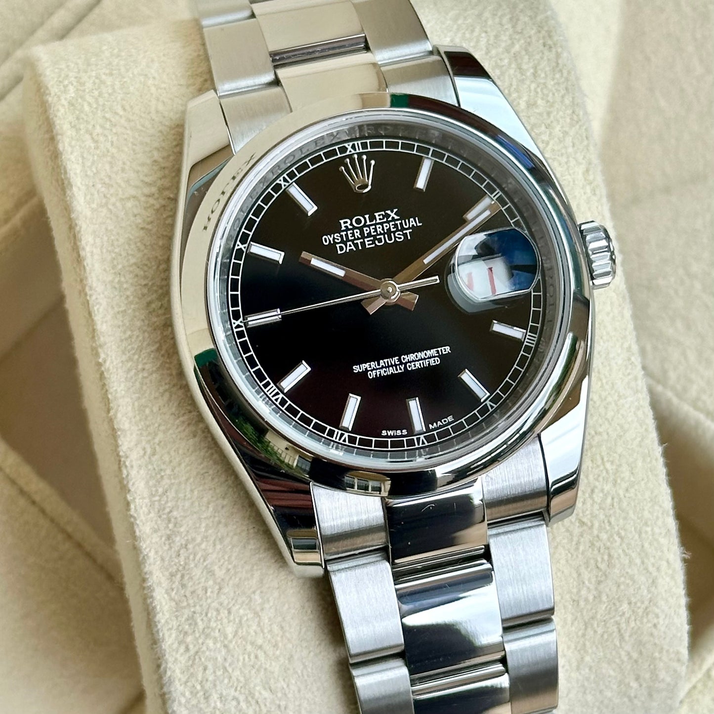 Datejust 36 Black Ref 116200 2012