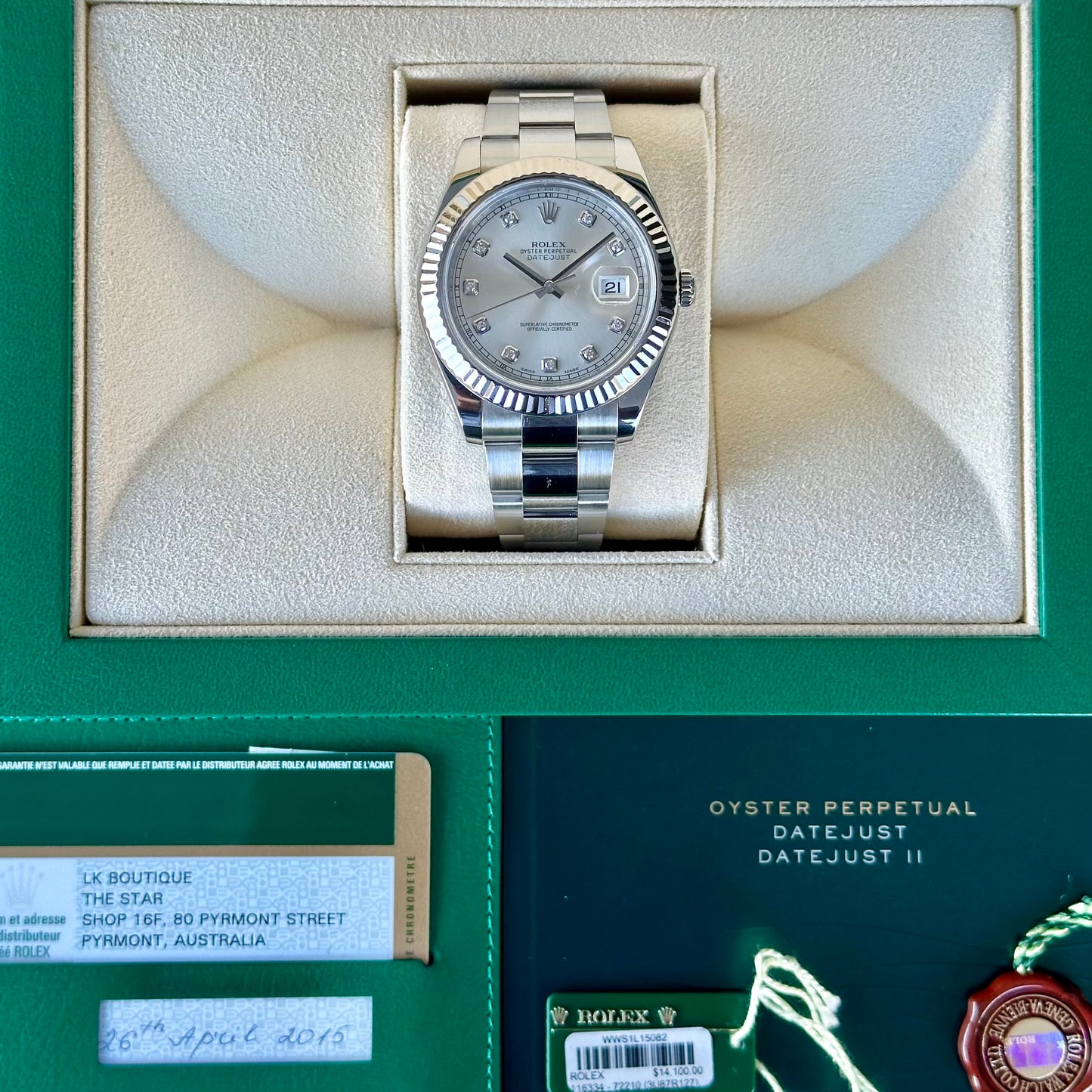 Datejust 41 II Ref 116334 2015