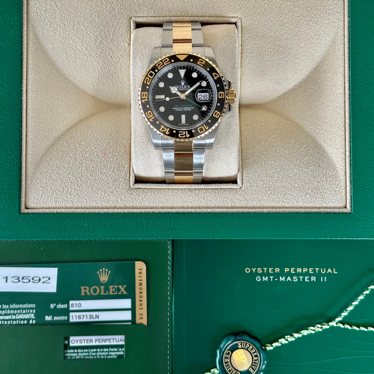 GMT Master II TT Ref 116713LN 2014